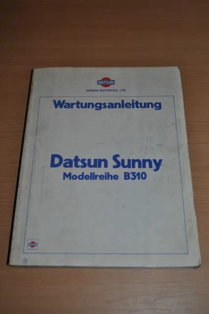 Nissan datsun sunny 1982 83 besitzer werkstatthandbuch besitzer werkstatthandbuch. - Hyster n30xmh2 c210 electric forklift service repair manual parts manual download.