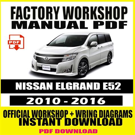 Nissan elgrand quest e52 work full service repair manual 2012 2014. - Cultura em fluxo : novas mediacoes em rede..