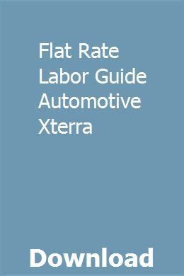 Nissan flat rate labor guide automotive. - The talent management handbook by lance berger.