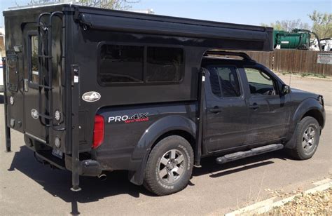 Apr 20, 2023 · This 2022 Nissan Frontier is outfitted with a GFC Platform Camper with Black panels. Check out more build specs below. Product: Platform Camper Panel Color: Black GFC Options: Windows Year: 2022 Make: Nissan Model: Frontier Cab/Bed: Double Cab 5 foot Truck Color Tan Wheels: Stock Suspension: Stock Tire: Hankook Dynapro..
