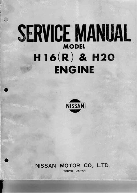 Nissan h16 r h20 engines service repair manual. - Manuale di manutenzione dell'aviazione standard jeppesen.