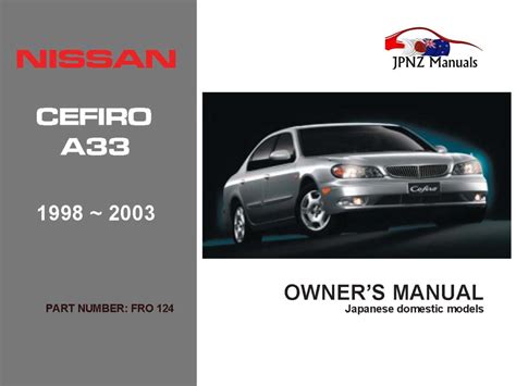 Nissan maxima a33 2000 2003 repair service manual. - Onan mdje parts catalog operators service repair manual 6 manuals.