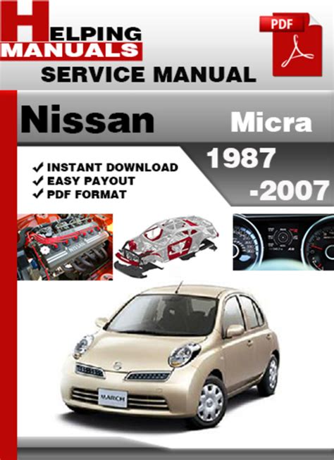 Nissan micra 1987 2007 workshop manual. - Manual del propietario de ve commodore.