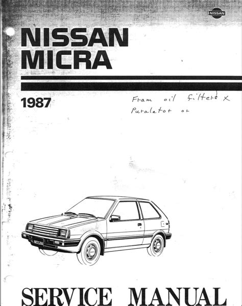 Nissan micra k10 1987 service repair manual. - Sa250 lincoln electric welder parts manual.