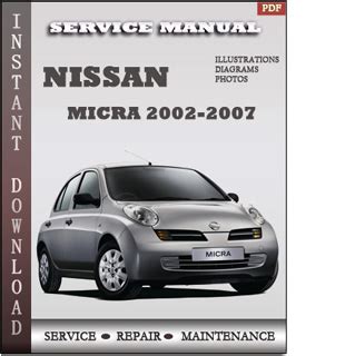 Nissan micra k12 service reparaturanleitung 2002 2007 herunterladen. - Free 2004 honda aquatrax service manual.