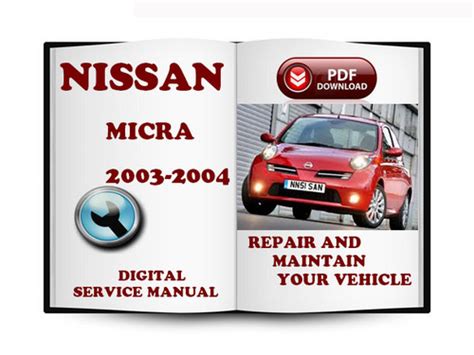 Nissan micra service repair workshop manual 2003 2004. - Alfa romeo 156 1 9 jtd user manual.