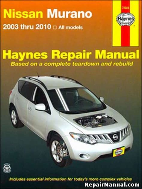 Nissan murano full service repair manual 2003. - Vauxhall vectra ecotec diesel engine workshop manual.