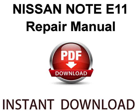 Nissan note e11 manuale di servizio. - Mitsubishi colt lancer 1995 factory service repair manual.