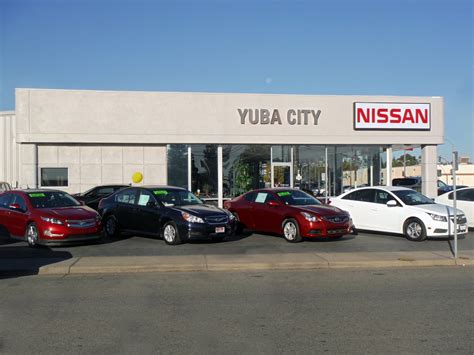 Nissan of yuba city. NISSAN OF YUBA CITY. 1340 BRIDGE STREET YUBA CITY, CA 95993. Get Directions Call (530) 777-0149. Service Hours. mon - sat: 7:00 am - 6:00 pm: sun: Closed: SCHEDULE APPOINTMENT Parts Store Tire Store Dealer Website. Service Offers. FILTER OFFERS. tires. tires rotation & balance. 