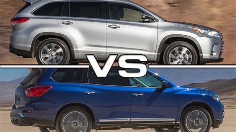 Nissan pathfinder vs toyota highlander. May 27, 2022 · The top of the line Pathfinder is the Platinum 2WD that starts at a price of $48,365. Any of the Pathfinder trims can have all-wheel drive added to them for $1,900. Toyota Highlander: The Toyota ... 