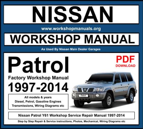 Nissan patrol 2011 factory service repair manual. - No hay ladron que por bien no venga.
