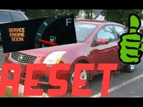 Nissan sentra service engine soon reset.  This method can reset the onboard computer, trickin...