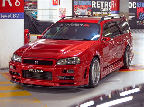 Nissan stagea r34. Rb25det neo unopened block is good for 600bhp so unless you want mega power that engine is perfect, shares some internal parts as a rb26dett also As for the front end, I just converted my GTT R34 front to GTR. All parts can be bought direct from nissan I bought every part needed and took around 10 days to deliver ( took 3 visits to my local Nissan garage as I … 
