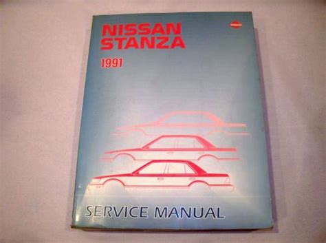 Nissan stanza 1991 factory workshop service repair manual. - Manual service fiat marea code 185.