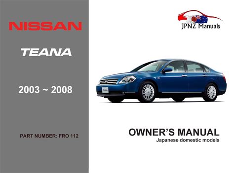 Nissan teana cefiro j31 full service repair manual 2003 2008. - Suzuki king quad 300 4wd manual.