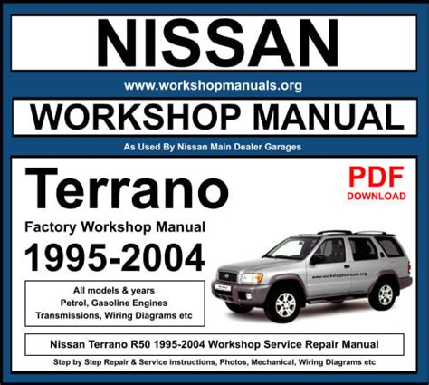 Nissan terrano workshop manual turbo 1998. - Yamaha raptor 80 yfm80 02 08 atv service repair workshop manual.