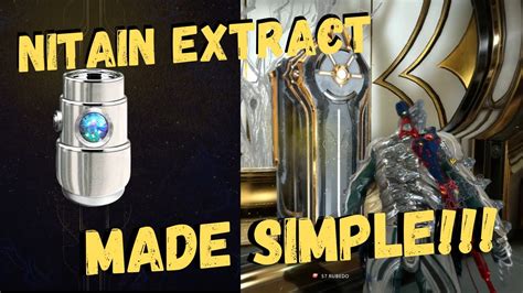 Nitian extract. Nitain Extract is a scarce resource in Warframe. You use it to craft Warframes, Archwings, and weapons. Nitain Extract comes from three sources in the game: Nightwave offerings. Finding all three ... 