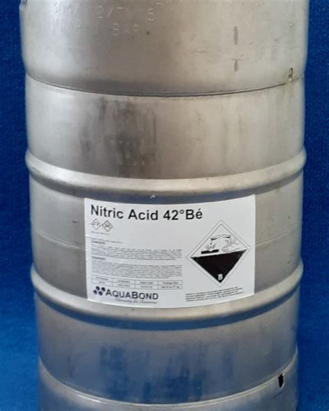 Nitric acid.  These specialized containers are break-proof, non-reactive,...