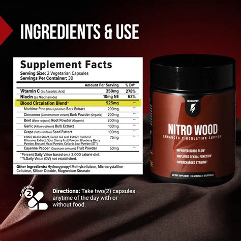 Nitro wood ingredients. Horny goat weed is an herb that has been used in China for centuries to treat low libido, erectile dysfunction, fatigue, pain, and other conditions. WebMD explains how its extract may help ... 