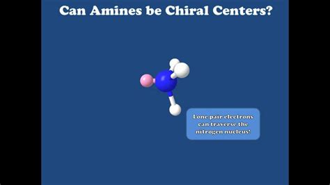 Nitrogen as a Chiral Center - YouTube