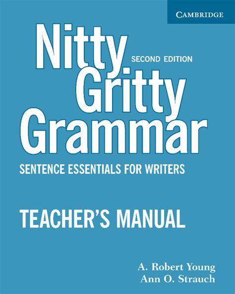 Nitty gritty grammar teachers manual by a robert young. - Zimsec o level geography marking guide.