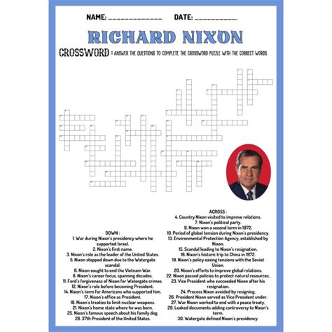 Nixon Finger Formations Crossword