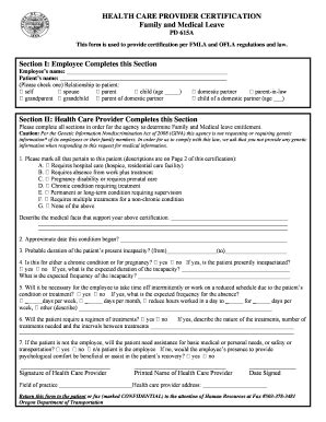 Nj Fmla Printable Forms Universal Network