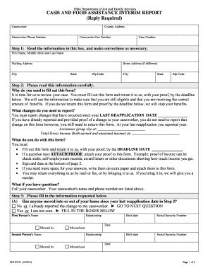 Nj Snap Interim Reporting Form Fill Out and Sign Printable PDF