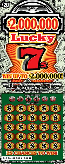 View all the best NJ Lottery Scratch Offs Available. We help you find the best scratchers sorted by best odds, top prizes left, and most prizes available. ... Most Scratch Off Prizes Left. Here's the top tickets overall for New Jersey. It's A Jersey Thing. Overall Odds. Prizes Ranges. $10-$500,000. Ticket Price. 10. Jackpots Left. 100%. High ...