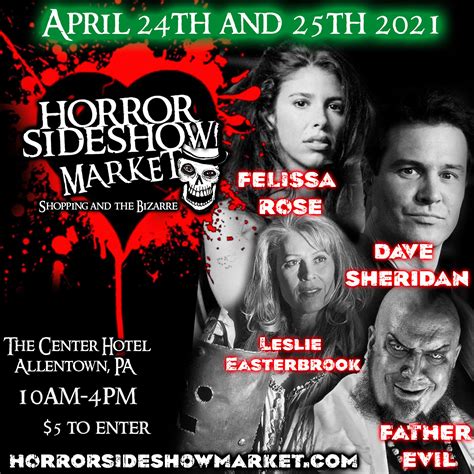 18. AUG 18 AT 2:00 PM – AUG 20 AT 2:00 PM EDT. New Jersey Horror Con August 18th, 19th and 20th, 2023. NJ Convention & Expo Center. Invite. Details. 1.3K people …. 