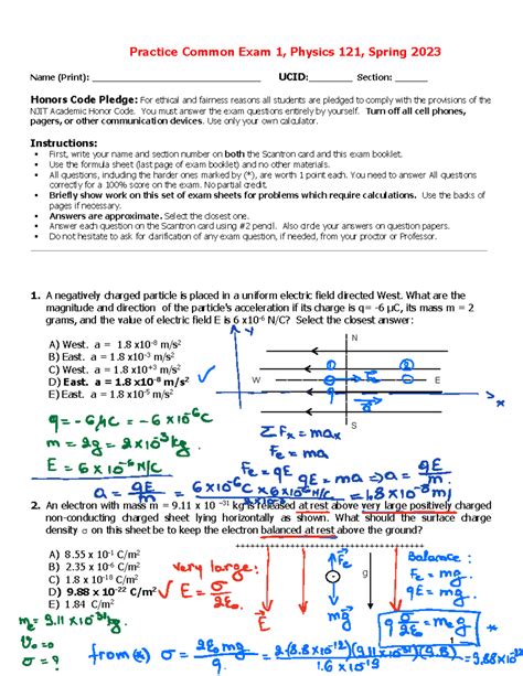 Njit physics 102 common exam.  The practice exams he gives you are 121 practice...