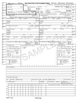 NEW JERSEY STATE POLICE FATAL ACCIDENT INVESTIGATION UNIT Comparative Data Report for the State of New Jersey 2019 L ehicle Crash. 3+,/,3 ' 0853+< *85%,5 6 *5(:$/