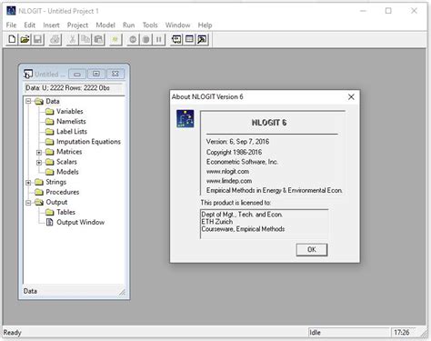 Nlogit 6 Reference Guide