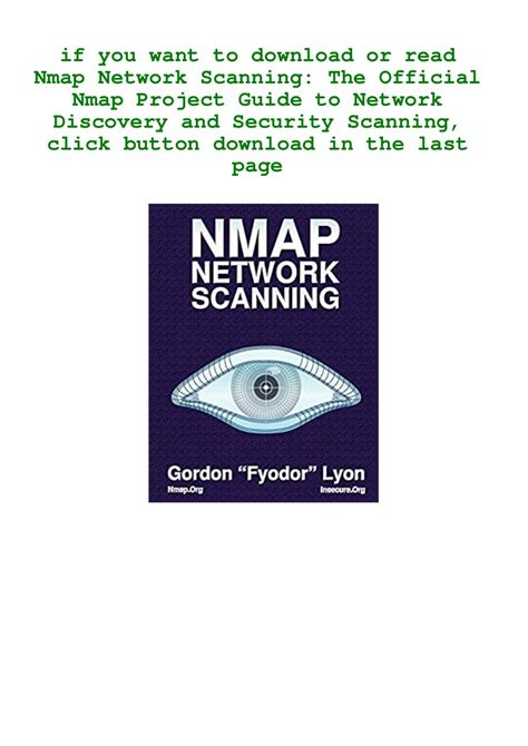 Nmap network scanning the official nmap project guide to network discovery and security scanning. - The carriage clock a repair and restoration manual.