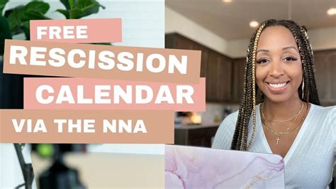 Nna Rescission Calendar 2022