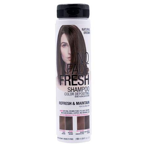 No Fade Fresh Natural Brown Hair Color Depositing Shampoo with BondHeal ...