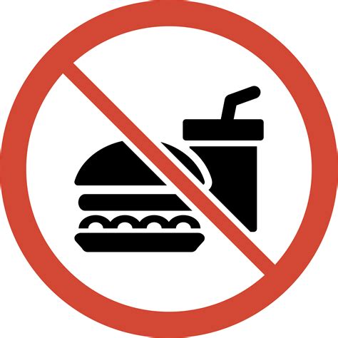 No Food Or Drink Sign Printable - ClipArt Best