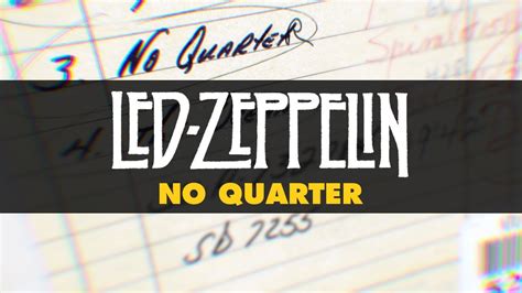 No Quarter Bass Tabs - Led Zeppelin @ BigBassTabs.com