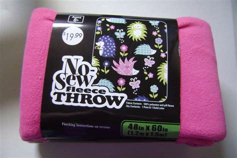 No Sew Fleece Throw Kit - Etsy UK