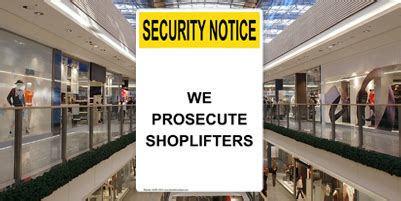 No Trespassing/Security - Shoplifting Signs and Labels