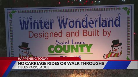 No carriage or walkthroughs at Winter Wonderland this year