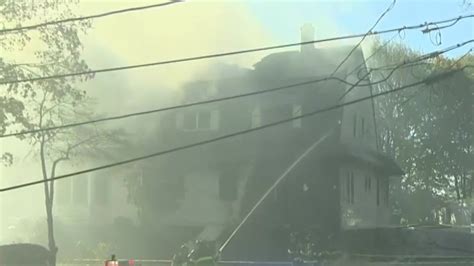 No injuries after large fire breaks out at Peabody home