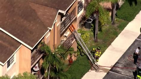 No injuries reported after fire erupts at apartment in NW Miami-Dade