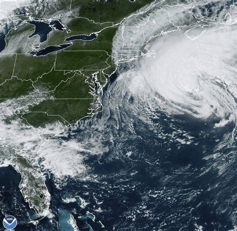 No longer a hurricane but still fierce, Lee pounds New England and Canada with rain, wind, waves