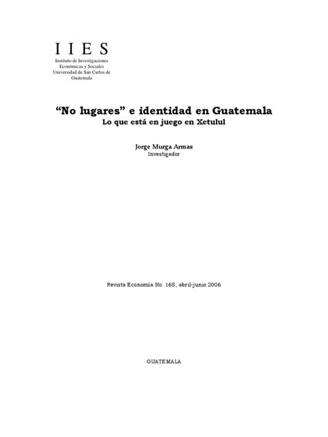 No lugares e identidad en guatemala. - Baroque art history study guide answer.