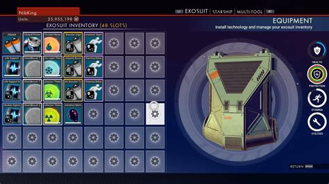 What's up guys! In this video I'm showing you 2 ways of MAXING out your inventory slots in your EXOSUIT in No Mans Sky. If this video helps please leave a li.... 