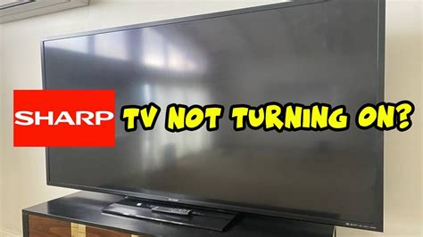 No menu button on sharp tv.  Not being able to turn on your SHARP tv can be...