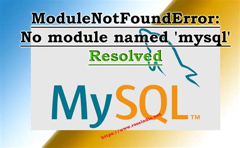 No module named install.  Whether it's a For example, the module is not installe...