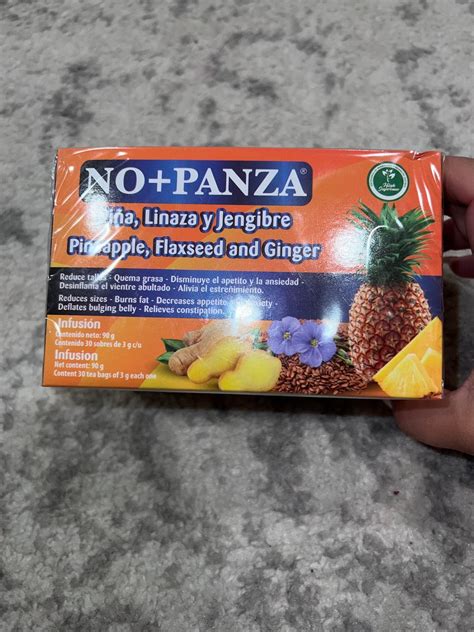 Tea CHUPA Panza, Tea Based ONGINGER Root, PINNEAPPLE, Flaxseed & Cinnamon (30 Tea Bags/0.10 oz Each) Ginger 30 Count (Pack of 1) 4.3 out of 5 stars 30,039. 6K+ bought in past month. $9.99 $ 9. 99 ($0.33/Count) FREE delivery Mon, Aug 28 on $25 of items shipped by Amazon. Small Business. Small Business. Shop products from small …. 