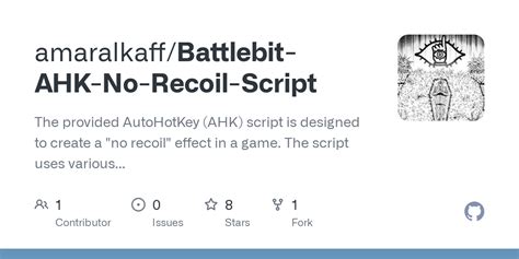 No recoil roblox script.  The script uses various hotkeys and functions to control the behavi...